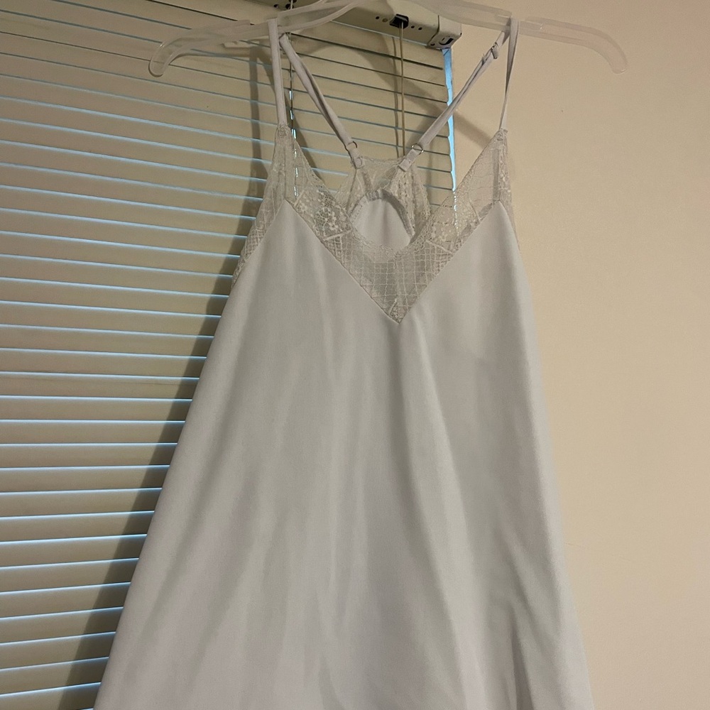White lace tank